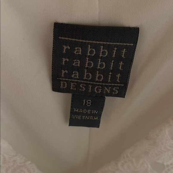 Rabbit Rabbit Rabbit White Textured Midi Dress - Picture 2 of 5